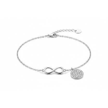 Sterling Silver (92.5% purity) Infinity Charm Anklet