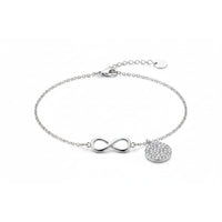 Load image into Gallery viewer, Sterling Silver (92.5% purity) Infinity Charm Anklet
