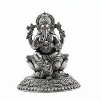 Load image into Gallery viewer, Sterling Silver (92.5% purity) Lord Ganesh Idol – Ganesha

