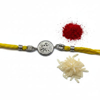 Load image into Gallery viewer, Sterling Silver (92.5% purity) Rakhi Shri / rakhi for bhai
