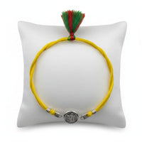 Load image into Gallery viewer, Sterling Silver (92.5% purity) Rakhi Shri / rakhi for bhai
