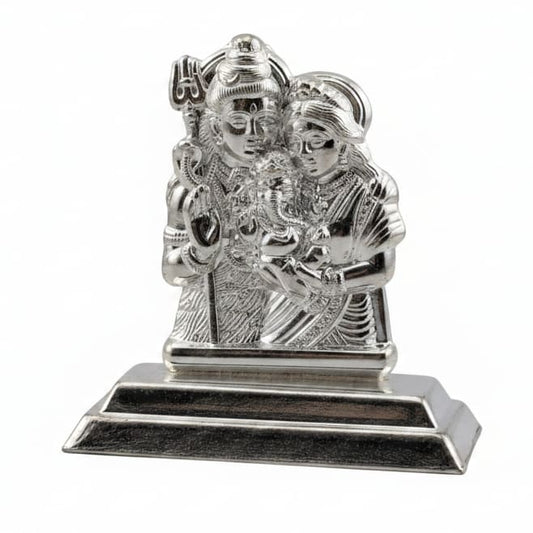 Sterling Silver (92.5% purity) Shiva Family Idol 10gm –