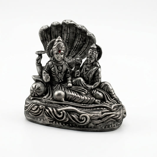 Sterling Silver (92.5% purity) Vishnu & Lakshmi Idol 40gm –
