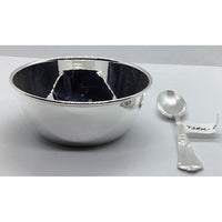 Load image into Gallery viewer, Sterling Silver 925 Honey Bee Bowl and spoon set ~8.5CM
