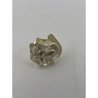 Load image into Gallery viewer, Sterling Silver Abstract Rose Swirl Ring

