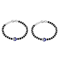 Load image into Gallery viewer, Sterling Silver Adjustable Nazariya Bracelet for Kids (1 – 3 Years)
