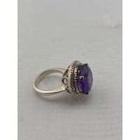 Load image into Gallery viewer, Sterling Silver Amethyst Ring
