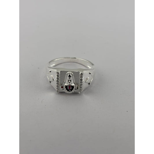 Sterling Silver Balaji Tilak Ring (5g) - Size V 1/2 - Rings