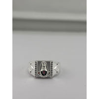 Load image into Gallery viewer, Sterling Silver Balaji Tilak Ring (5g) - Size V 1/2 - Rings