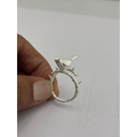 Load image into Gallery viewer, Sterling Silver Bird on Branch Ring (5.51g)
