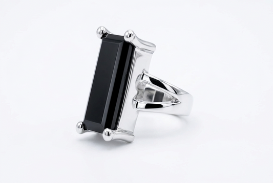 Sterling Silver Black Onyx Ring