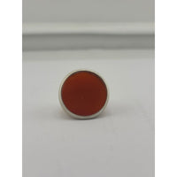 Load image into Gallery viewer, Sterling Silver Carnelian Signet Ring (15g) - Size O
