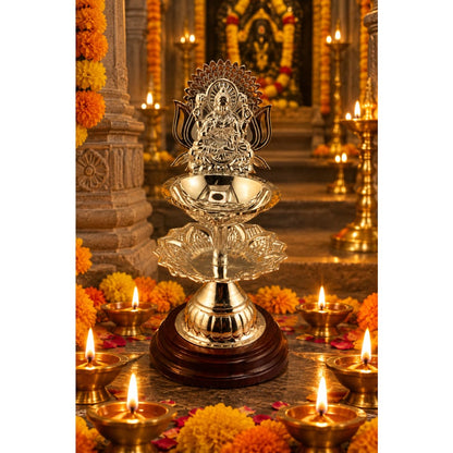 Sterling Silver Diya Centrepiece Lamp 86gm – Home Temple &