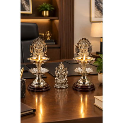Sterling Silver Diya Centrepiece Lamp 86gm – Home Temple &