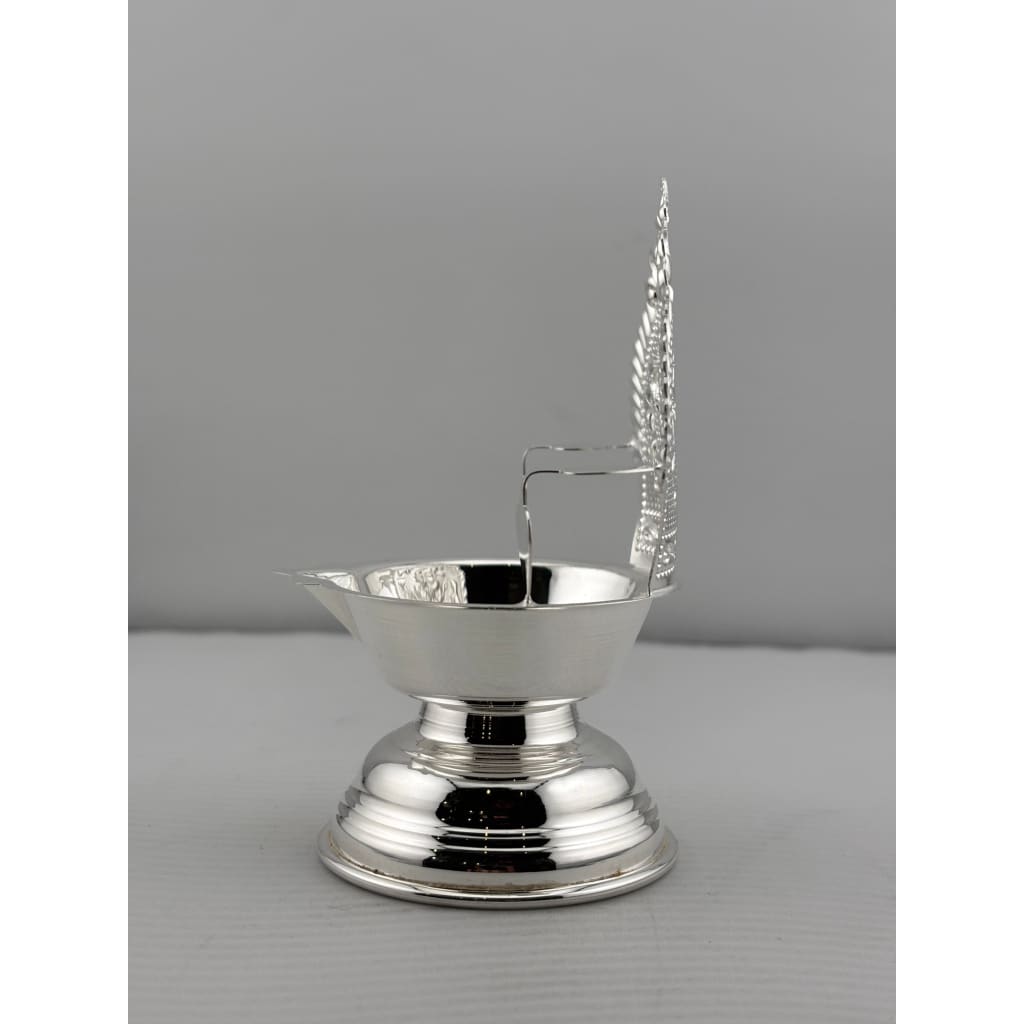 Sterling Silver Diya for Daily Worship 45gm - Puja Item