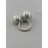 Load image into Gallery viewer, Sterling Silver Double Ball Ring (11.21g)
