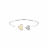 Load image into Gallery viewer, Sterling Silver Double Heart Women’s Bracelet (92.5% ) | 6g

