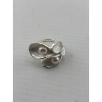 Load image into Gallery viewer, Sterling Silver Double Pearl Ring (10.1g)
