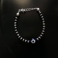 Load image into Gallery viewer, Sterling Silver evil eye Nazariya Bracelet for Kids (3 – 5 Years)

