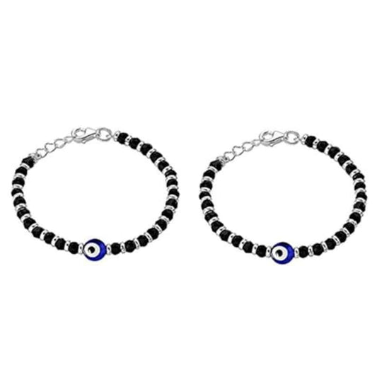Sterling Silver evil eye Nazariya Bracelet for Kids (3–5