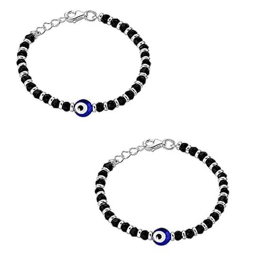 Sterling Silver evil eye Nazariya Bracelet for Kids (3–5
