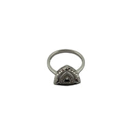 Load image into Gallery viewer, Sterling Silver Fluted Triangle Ring (2.34g) - Size O
