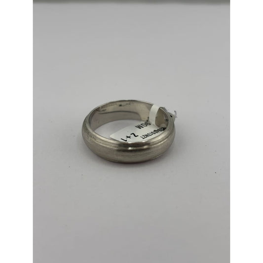 Sterling Silver Grooved Band Ring - Rings