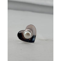 Load image into Gallery viewer, Sterling Silver Heart Pearl Ring
