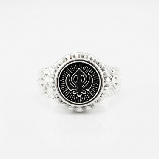 Sterling Silver Khanda Ring