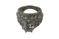 Load image into Gallery viewer, Sterling Silver Marquise Cluster Ring (8.64g) - Size O
