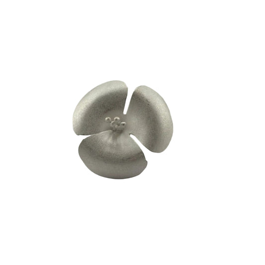 Sterling Silver Matte Blossom Ring - Rings