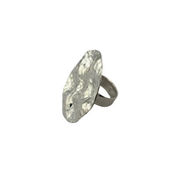 Load image into Gallery viewer, Sterling Silver Molten Textured Disc Ring
