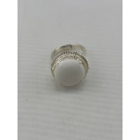 Load image into Gallery viewer, Sterling Silver Oval Halo Ring (12g)
