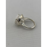 Load image into Gallery viewer, Sterling Silver Oval Halo Ring (12g)

