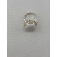 Load image into Gallery viewer, Sterling Silver Oval Halo Ring (12g)
