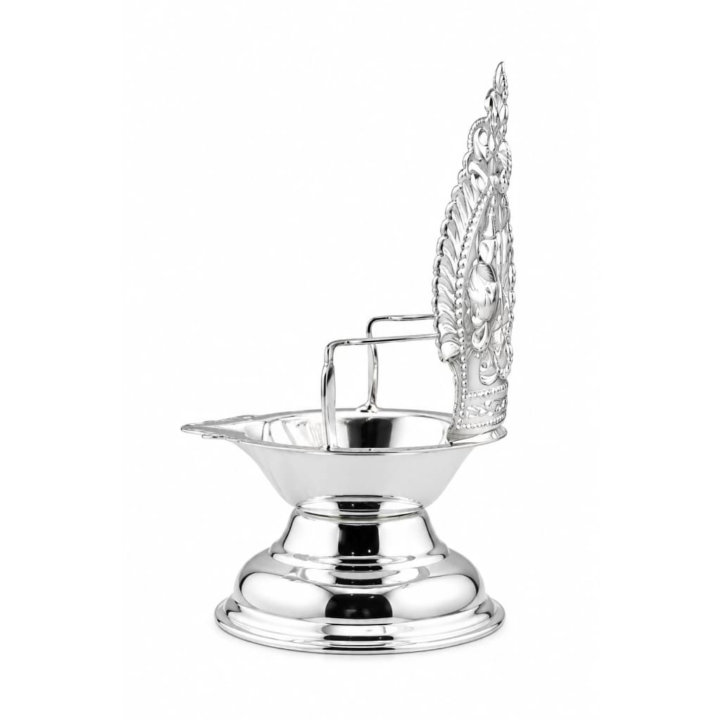 Sterling Silver Pooja Diya 17gm – Everyday Aarti Lamp - Idol