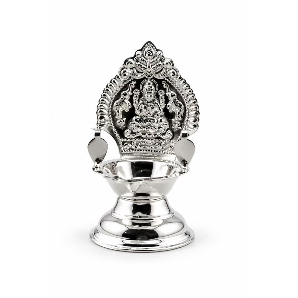 Sterling Silver Pooja Diya 17gm – Everyday Aarti Lamp - Idol