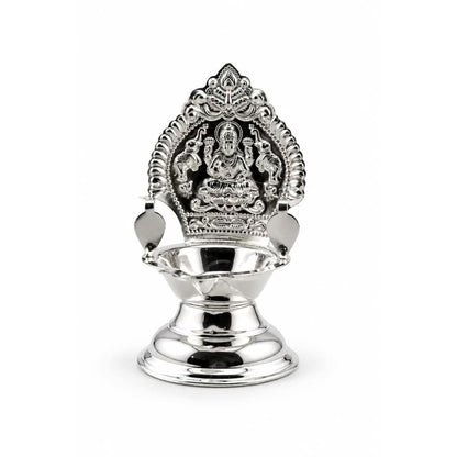 Sterling Silver Pooja Diya 17gm – Everyday Aarti Lamp - Idol