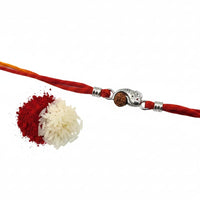 Load image into Gallery viewer, Sterling Silver Rakhi Ganesh Rudraksh
