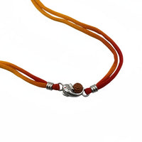 Load image into Gallery viewer, Sterling Silver Rakhi Ganesh Rudraksh
