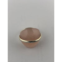 Load image into Gallery viewer, Sterling Silver Rose Quartz Dome Ring

