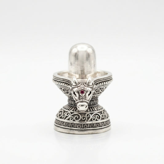 Sterling Silver ShivLing Idol 37gm – Sacred for Pooja &