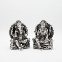 Load image into Gallery viewer, SterlingSilver (92.5% purity)Ganesh Lakshmi Idol 72gm –

