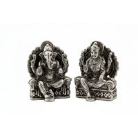 Load image into Gallery viewer, SterlingSilver (92.5% purity)Ganesh Lakshmi Idol 72gm –
