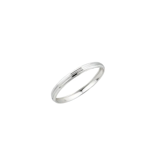 Striped Silver Kada – 925 Sterling Bracelet Textured Band