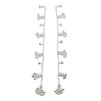 Load image into Gallery viewer, Tassel Charm Chain Anklet – 925 Sterling Silver – Adjustable-45g
