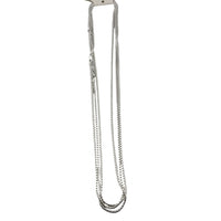 Load image into Gallery viewer, Textured Box Link Silver Chain 925 | Modern Square Necklace