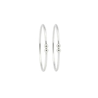 Load image into Gallery viewer, Twin Bead Silver Kada Pair – 925 Sterling Silver Bracelet
