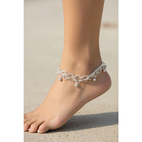 Load image into Gallery viewer, Wave Pattern Chain Anklet – 925 Sterling Silver – Adjustable – 45g
