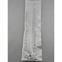 Load image into Gallery viewer, Wave Pattern Chain Anklet – 925 Sterling Silver – Adjustable – 45g
